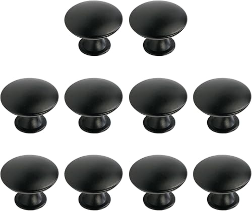 Miniatura 10 de MY MIRONEY Perillas redondas para gabinete, color rosa, perillas de metal para cajones, manijas huecas para muebles con tornillos, paquete de 10 a