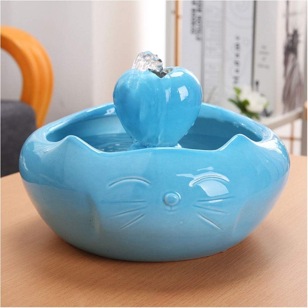 Fontaine A Eau Pour Chat Ceramique Fontaine For Animaux En Ceramique For Chats Et Chiens Fontaine A Chat Avec Filtre Distributeur Automatique D Eau For Animaux De Compagnie Silencieux Antiderapant Amazon Fr Animalerie