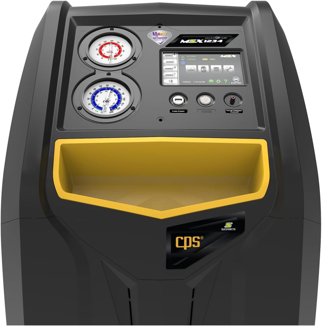 CPS MSX1234 MAXXAIR All-in-One Air Conditioner Recovery and Recharge R-1234yf Management System, Intuitive, Wireless Connectivity, 7" Color HD Touch Screen, Oilless Compressor, Made in USA
