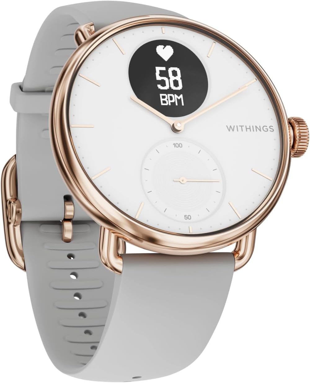 WithingsScanWatch Horizon – Hybrid Smart Watch with ECG, Heart Rate, Oximeter - 30 Day Battery Life - Smart Watches for Women, Smart Watch for Men, Fitness Tracker - Android & iOS