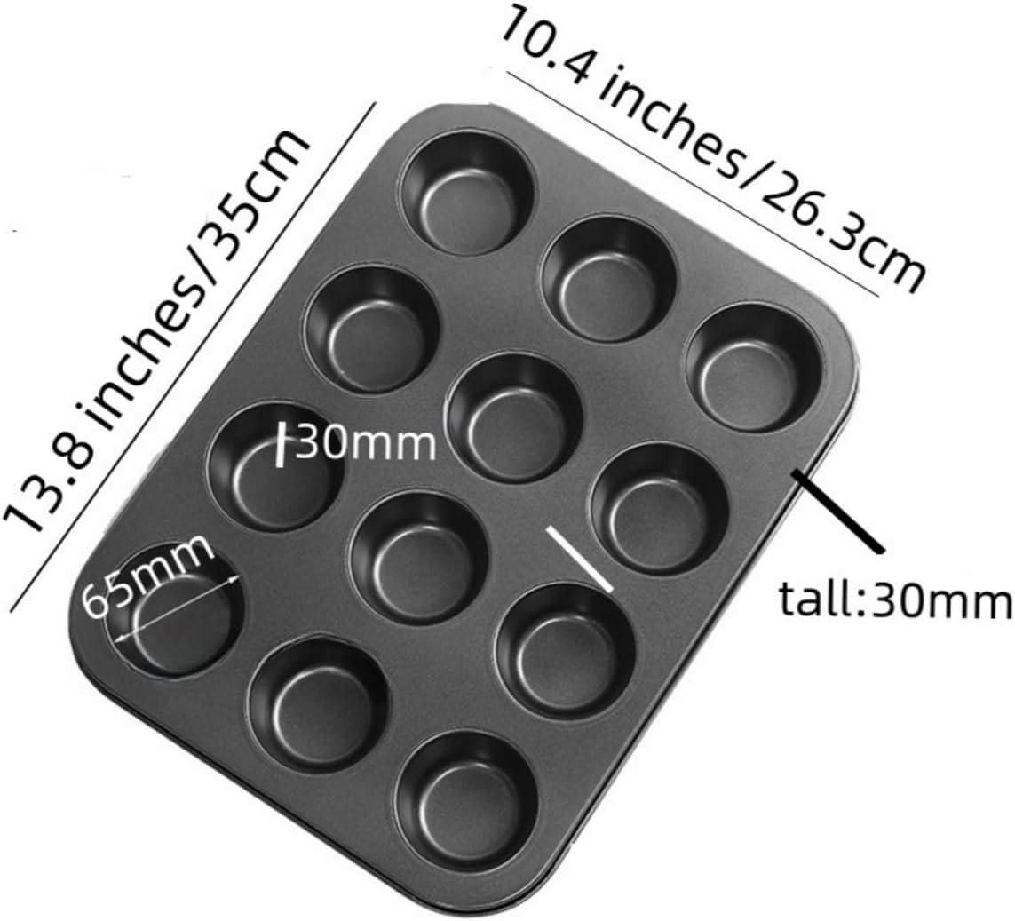 2-Pack 12-Cup Muffin Pan, Nonstick Bakeware