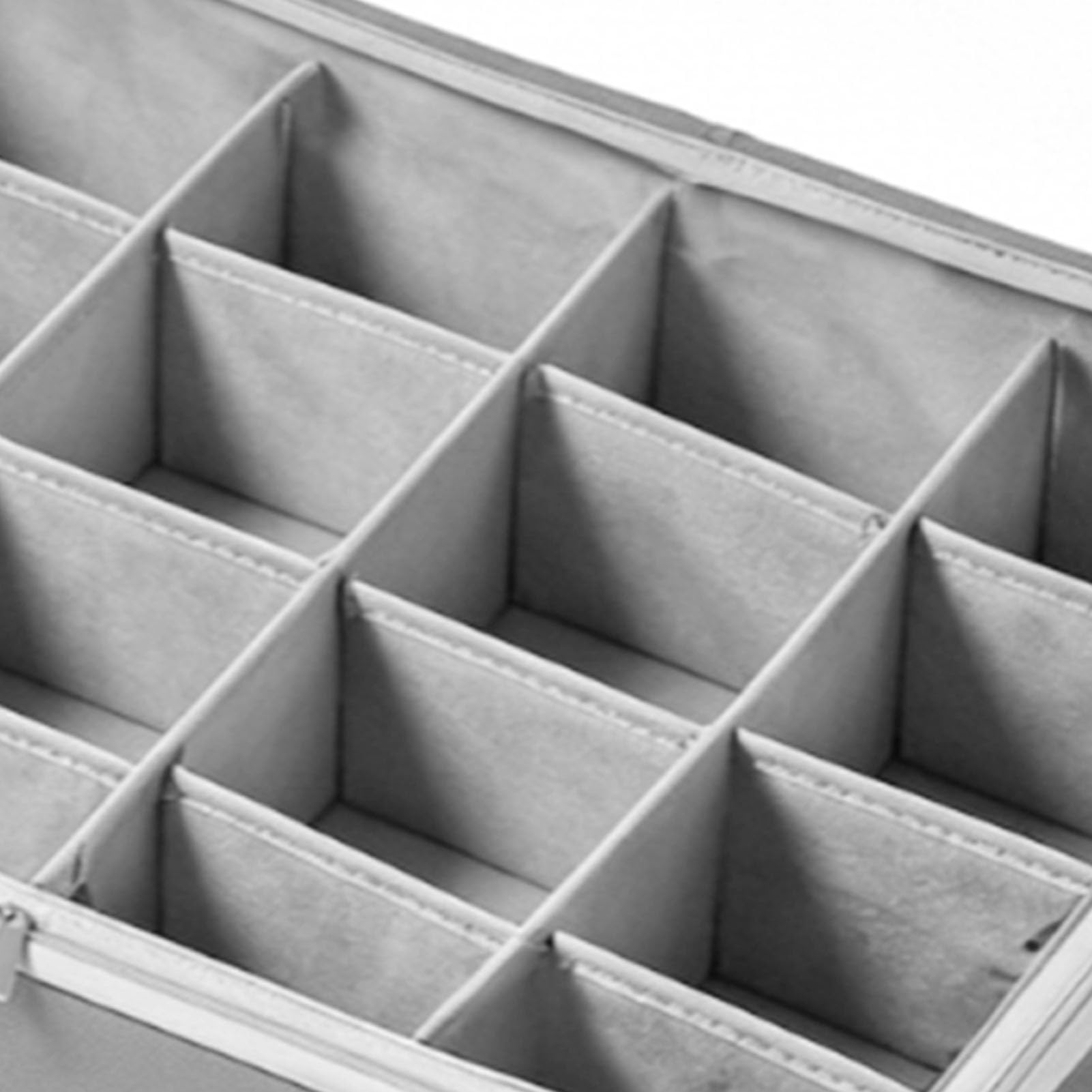 YUYTE Organizzatore per Scarpe, Contenitore per Scarpe in Tessuto Oxford, Resistente Alla Polvere con Divisori Rimovibili e Maniglie per Ripostiglio Armadio Sotto il Letto (GRAY)