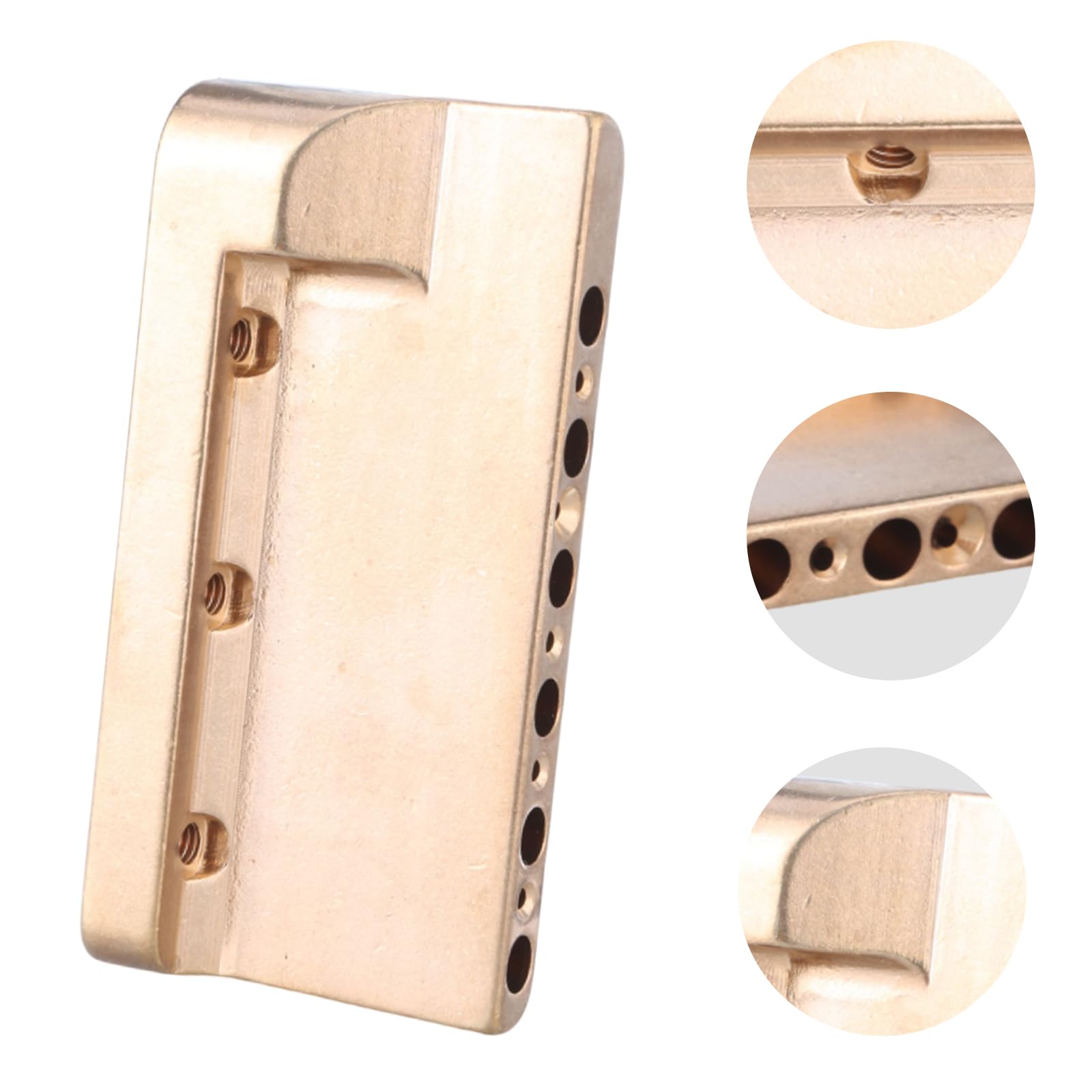 Gitara Tremolo Bridge Block Zamiennik Profesjonalna gitara elektryczna Mosiężny blok do mostu 6 mm Otwory Elektryczne Tremolo