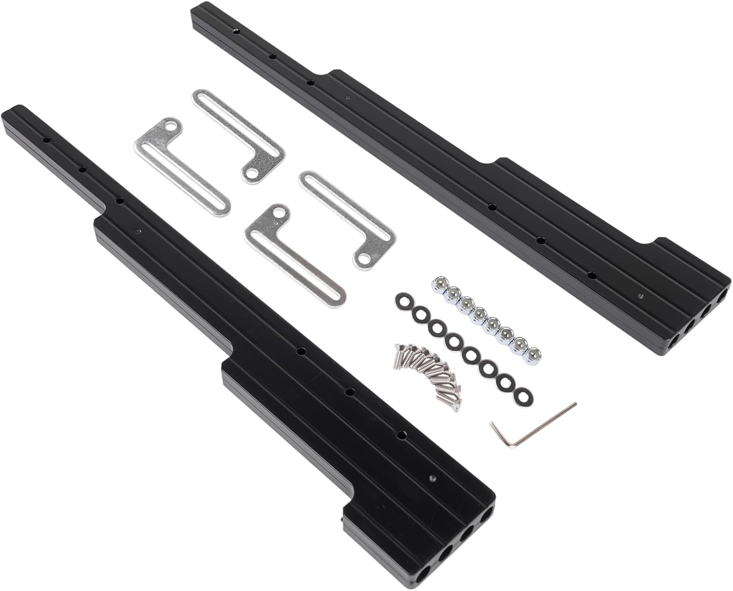 Spark Plug Wire Looms Holders Replacement for Chevy V8 Engines SBC BBC 302 305 327 350 396 427 454 Small Block Big Block Aluminum Black