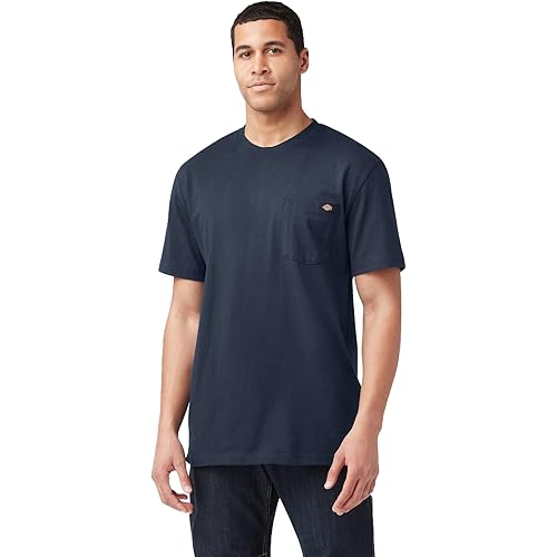 Dickies Men's Short Sleeve Heavyweight Heathered Pocket Tee