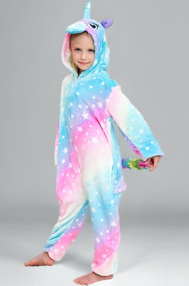 Unisex Children Unicorn Pyjamas Halloween Kids Onesie Costume