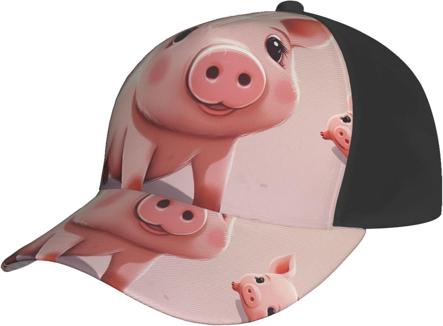 Cute Animal Baseball Caps for Women Men Golf Dad Hat Adjustable Sun Hat Fashion Sports Caps Black