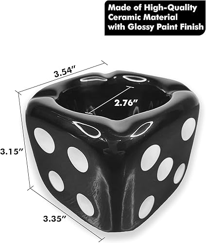 Miniatura 2 de Ceniceros para cigarrillos, dados para cenizas, ceniceros de cerámica de alta calidad, regalos para fumadores, ceniceros para el hogar, para