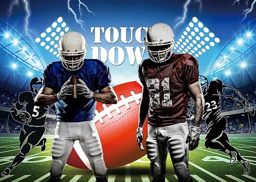 Miniatura 5 de Telón de fondo de campo de fútbol americano americano para touchdown deportivo, fiesta, fotografía, fondo de rugby, auditorio, luz, campo de fútbol,