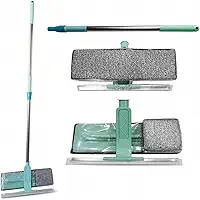 Rodo Limpa Vidros Mop 2 em 1 Esfregão Espuma Cabo Ajustável 90cm Para Box Teto e Janelas Altas Sem Escada