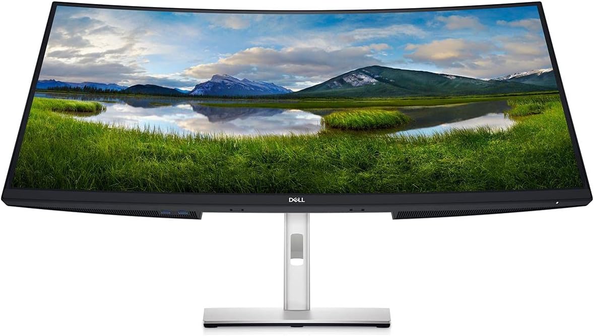 Dell 34 Inch Ultrawide , WQHD (Wide Quad High Definition), Curved USB-C Monitor (P3421W), 3440 x 1440 at 60Hz, 3800R Curvature, 1.07 Billion Colors, Adjustable, Black