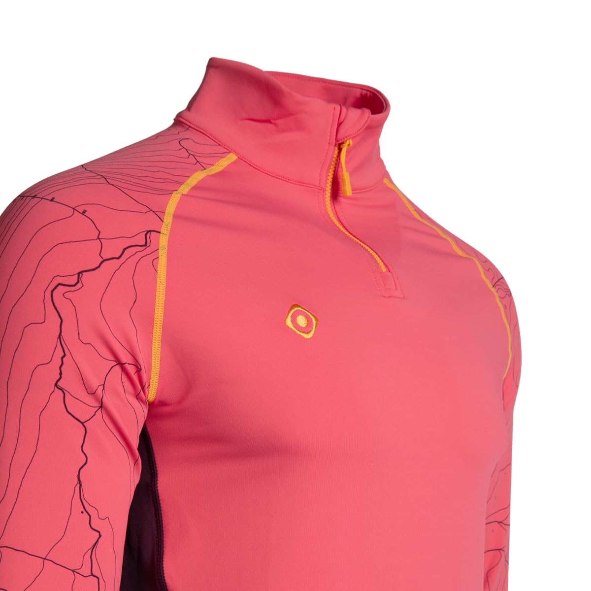 Izas Salem M Camiseta Técnica DE Manga Larga Para Hombre Polar Stretch para Entrenamientos y Rutas Outdoor en Climas Fríos, Bi-elástica, Transpirable, Secado Rápido, Cuello Alto Cremallera