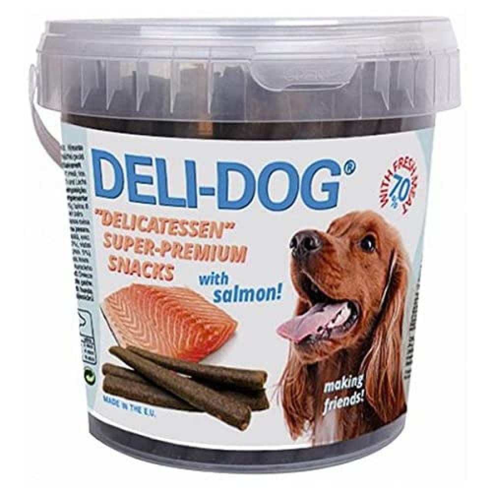 Deli Dog Snack Perro Palitos Blandos Sabor Salmón - 800 gr