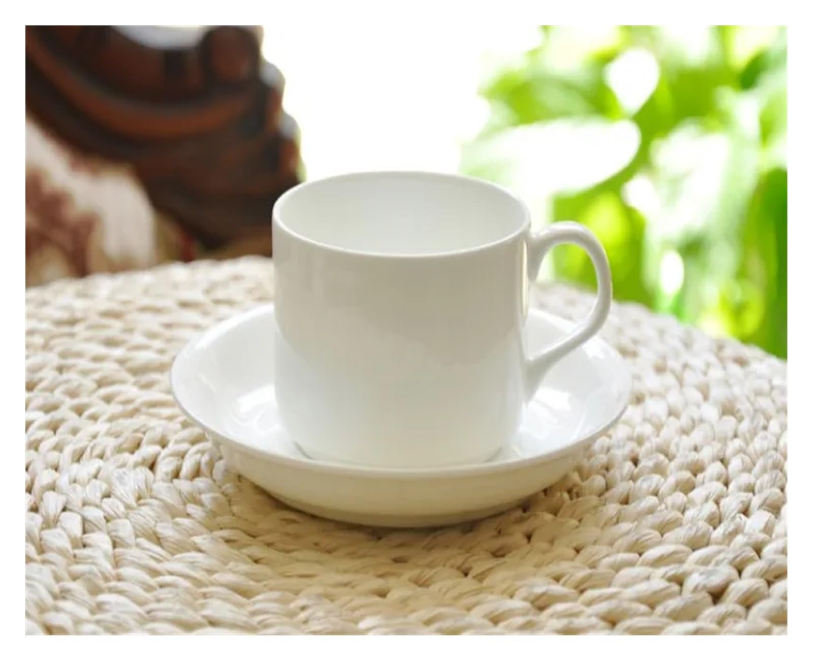 Duże ceramiczne kubki do kawy, Porcelanowy kubek do kawy, spodek, łyżeczka herbaty, zestaw wielokolorowy(B)