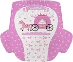 CutiePlusU Diapers 10 Pieces Disposable Incontinence Briefs with Tabs for Women and Men Maximum Overnight Absorbency Pink White(Medium 28"-38")