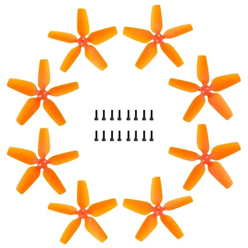 DJI Avata Drone Propellers de repuesto para DJI Avata Drone Accesorios con tornillos (naranja, 8 piezas - 4 CW + 4 CCW)