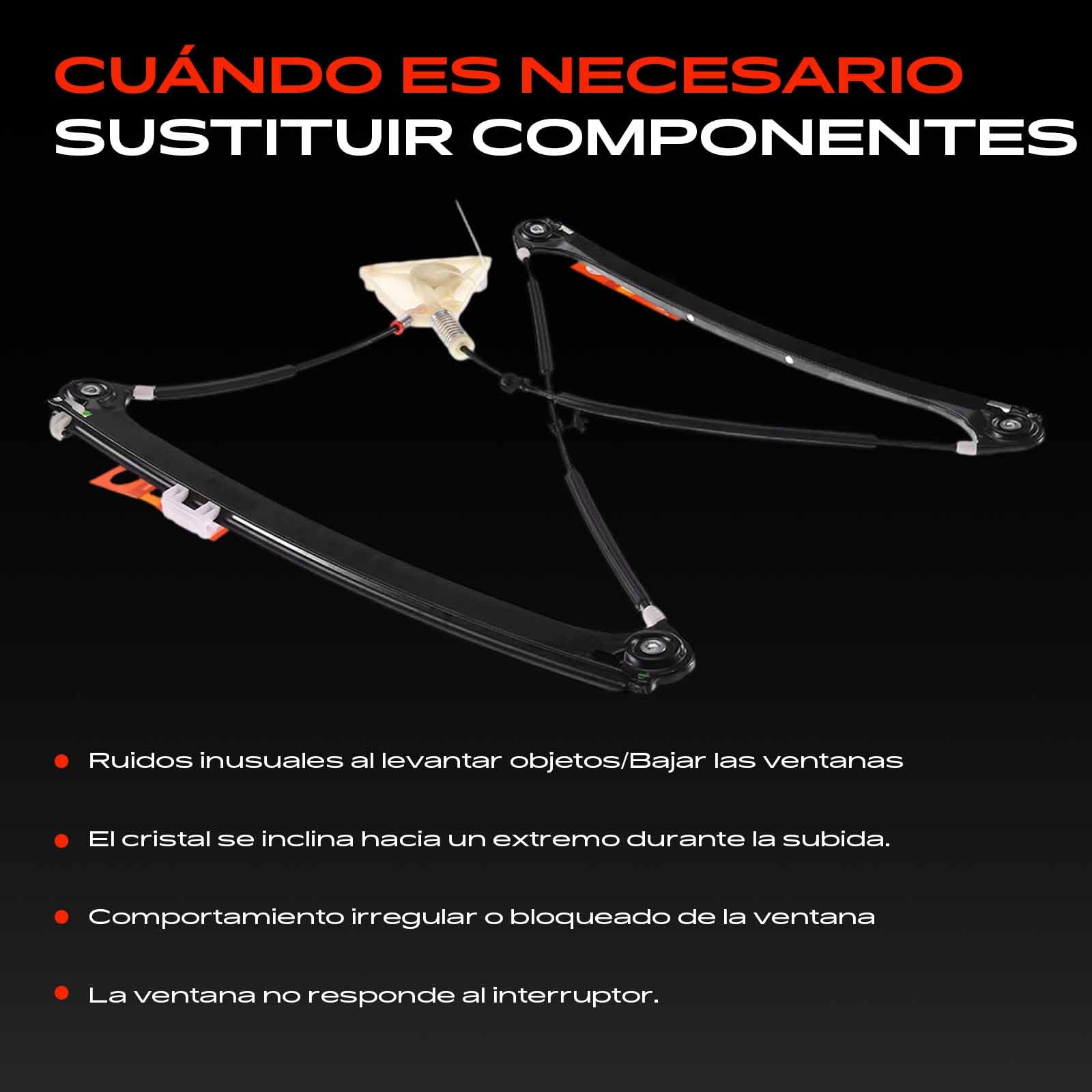Frankberg Regulador de ventana eléctrico sin motor delantero izquierdo