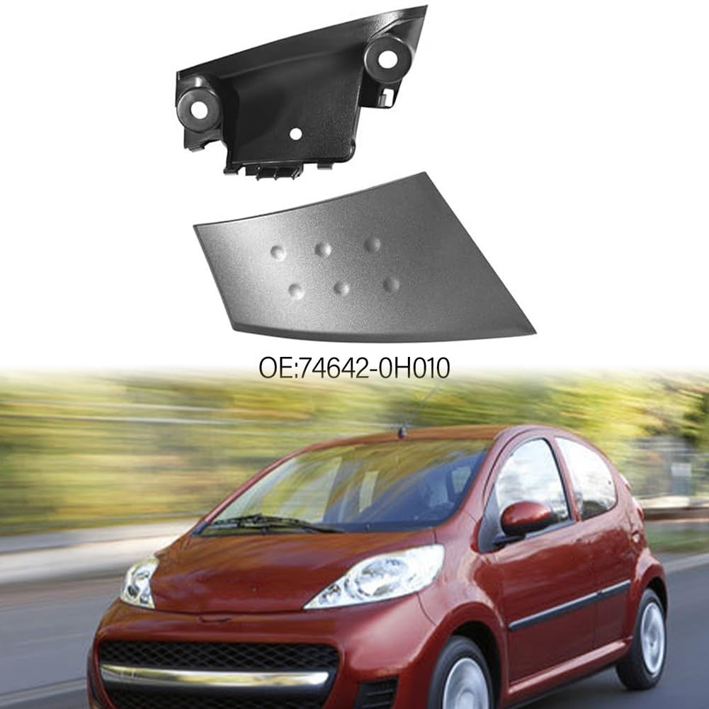 Couvercle de poignée de porte intérieure et support pour poignée de porte de voiture 107 pour Toyota - Accessoires Aygo, 74642-0H010 (gauche)
