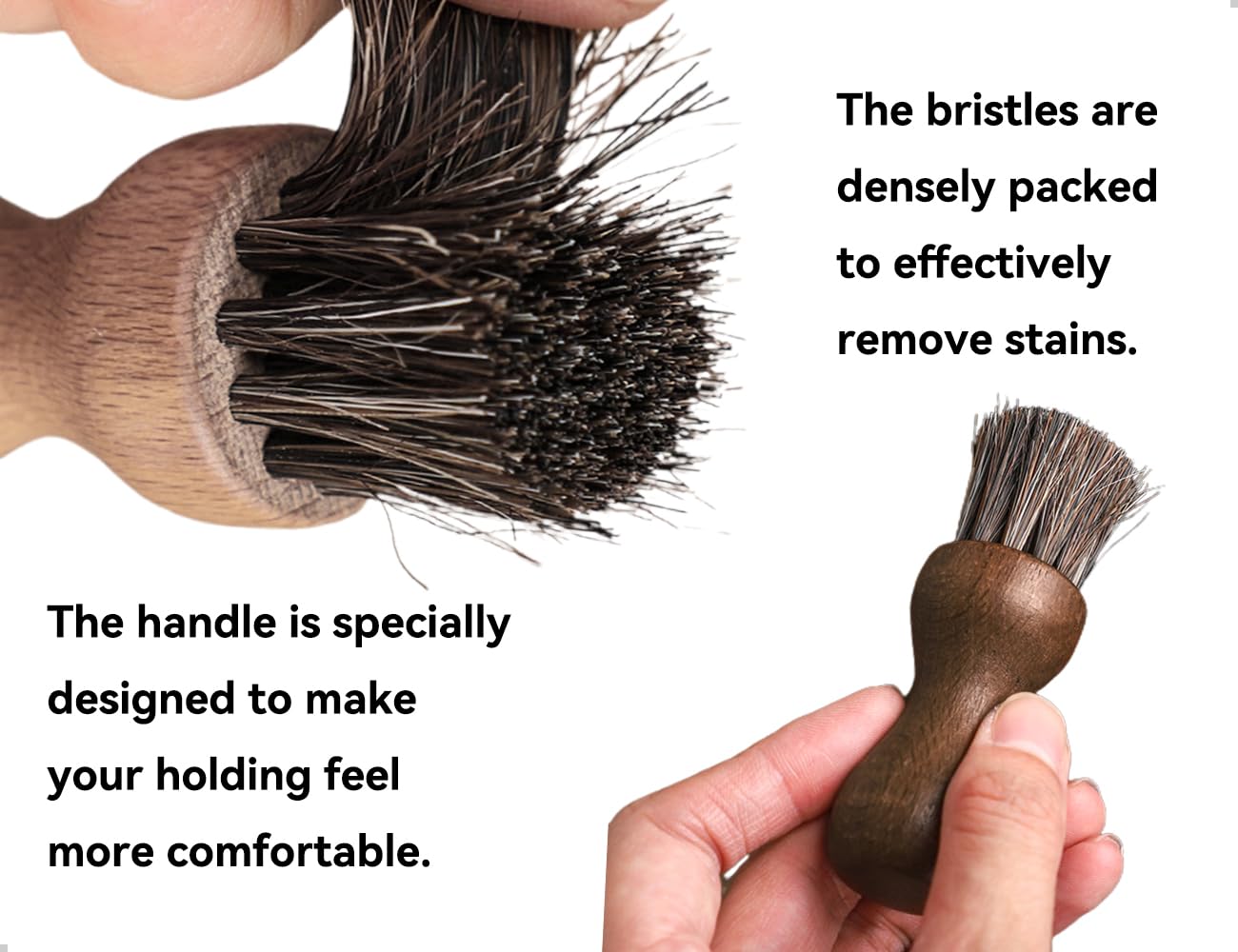 Cepillo para Verduras,Cepillo de Madera para Platos,Cepillo Resistente para Hongos,Ideal para Cocina y baño,para Limpiar Platos,ollas y sartenes en casa,Cocina,baño,Suelo y encimera(Redondo)