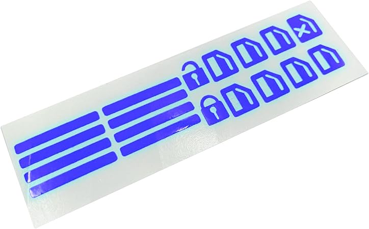 Amazon Meliore 汎用品 ドアスイッチ 蛍光シール 蓄光 ステッカー 互換品 社外品 セダン ミニバン 軽自動車 Suv Rav4 アクア ヴィッツ プリウス カスタマイズ パーツ 青 ブルー 内装パーツ 車 バイク