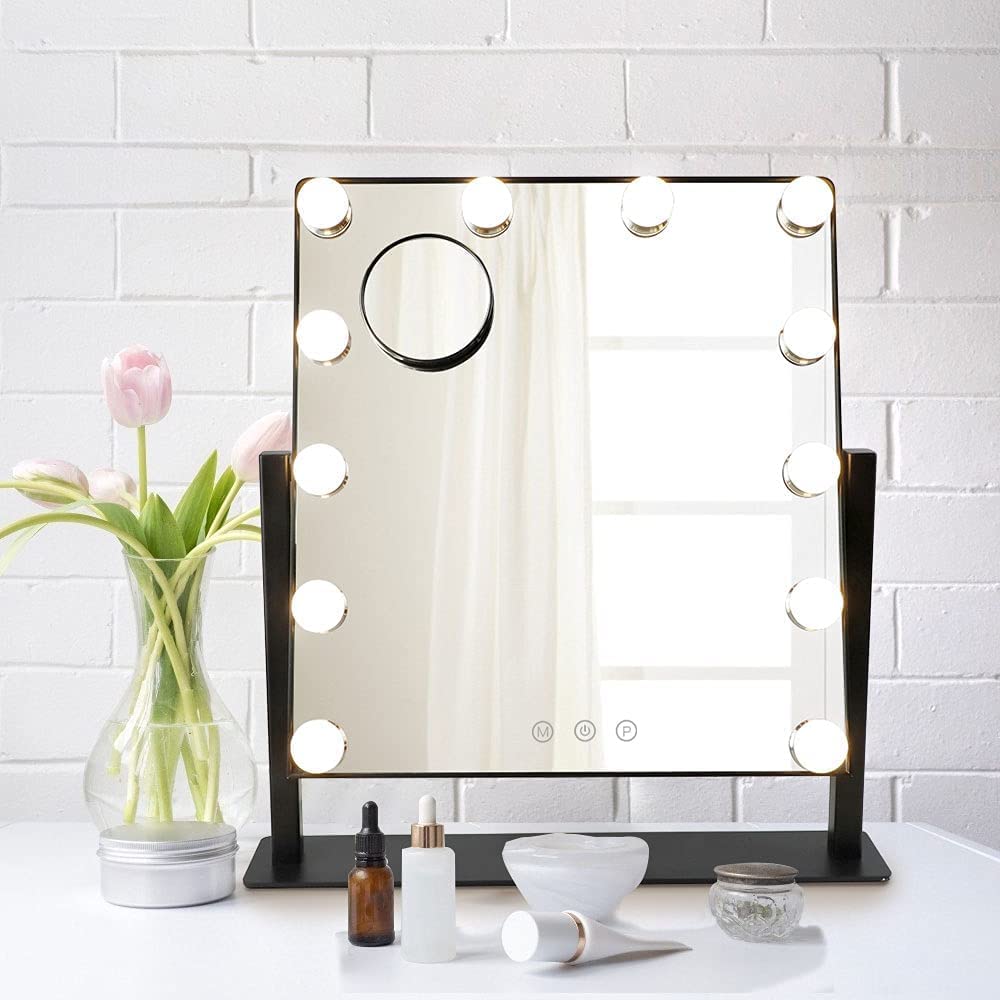 Depuley Makeup Vanity Mirror with Lights with 12 Dimmable LED Lights