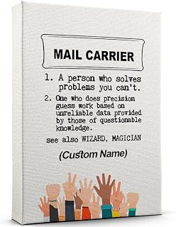 Customize Mail Carrier Definition Print Poster Wall Art, Mail Carrier Canvas Painting Ready to Hang Artwork for Office 12AZ1561