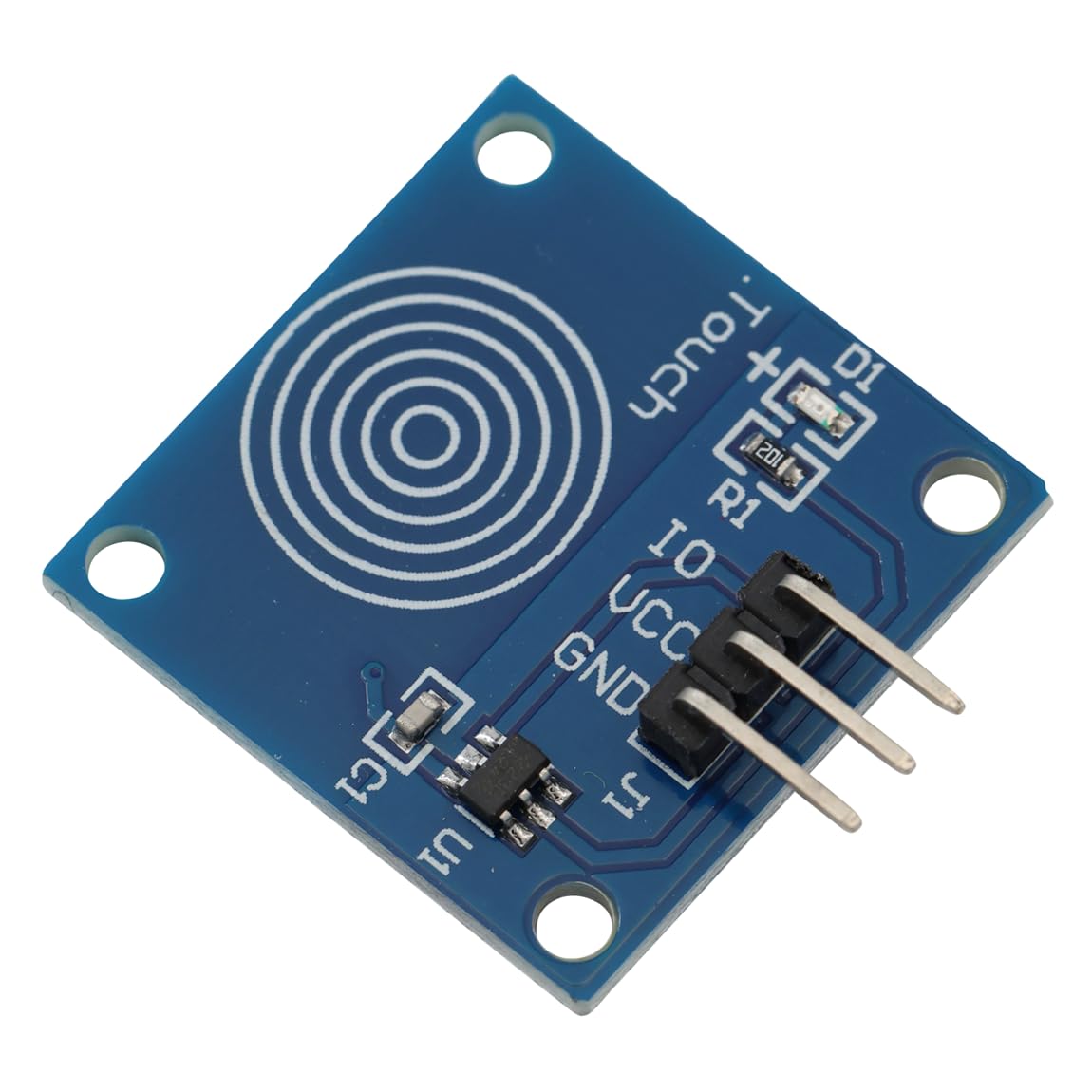 TTP223B Kapazitive Touch Sensor DC 2~5,5 V Geringer Stromverbrauch Berührungssensor Switch Modul Kann herkömmliche Touch- Tasten ersetzen Touch-Button-Funktion (3er-Pack)
