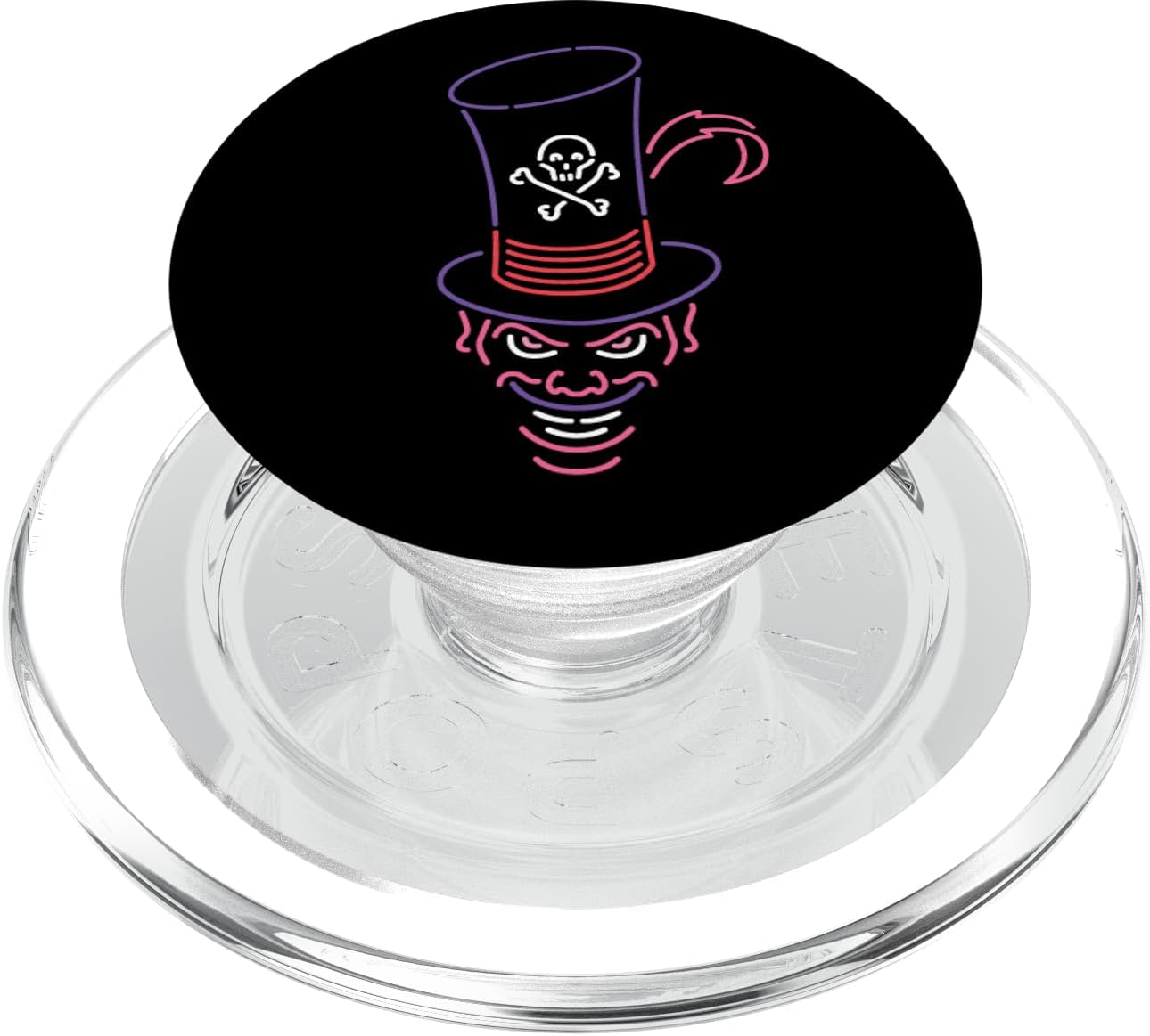 Disney Dr. Facilier Neon Face PopSockets MagSafe PopGrip for iPhone