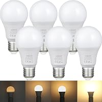 EDISHINE E27 LED Izzó 2700K Meleg Fehér, 10W 1000LM Fényerőszabályozható, 60W Hagyományos Izzó Helyettesítő, Energiatakarékos, 6 db Csomag 1