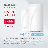 TP-Link Deco BE85(1-pack), BE19000 Tri-Band All-Home Mesh Wi-Fi 7 System, 1x 10Gbps LAN/WAN Port, 320MHz Channels, Works on 6GHz Band, Connectivity up to 200 Devices, VPN, WPA3 - 2
