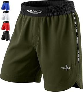 Exxact Sports MMA Shorts, No Gi BJJ Shorts for Men | Jiu Jitsu Shorts for Boxing, UFC, Kickboxing, Grappling, Muay Thai, Cage Fight & Cross Training