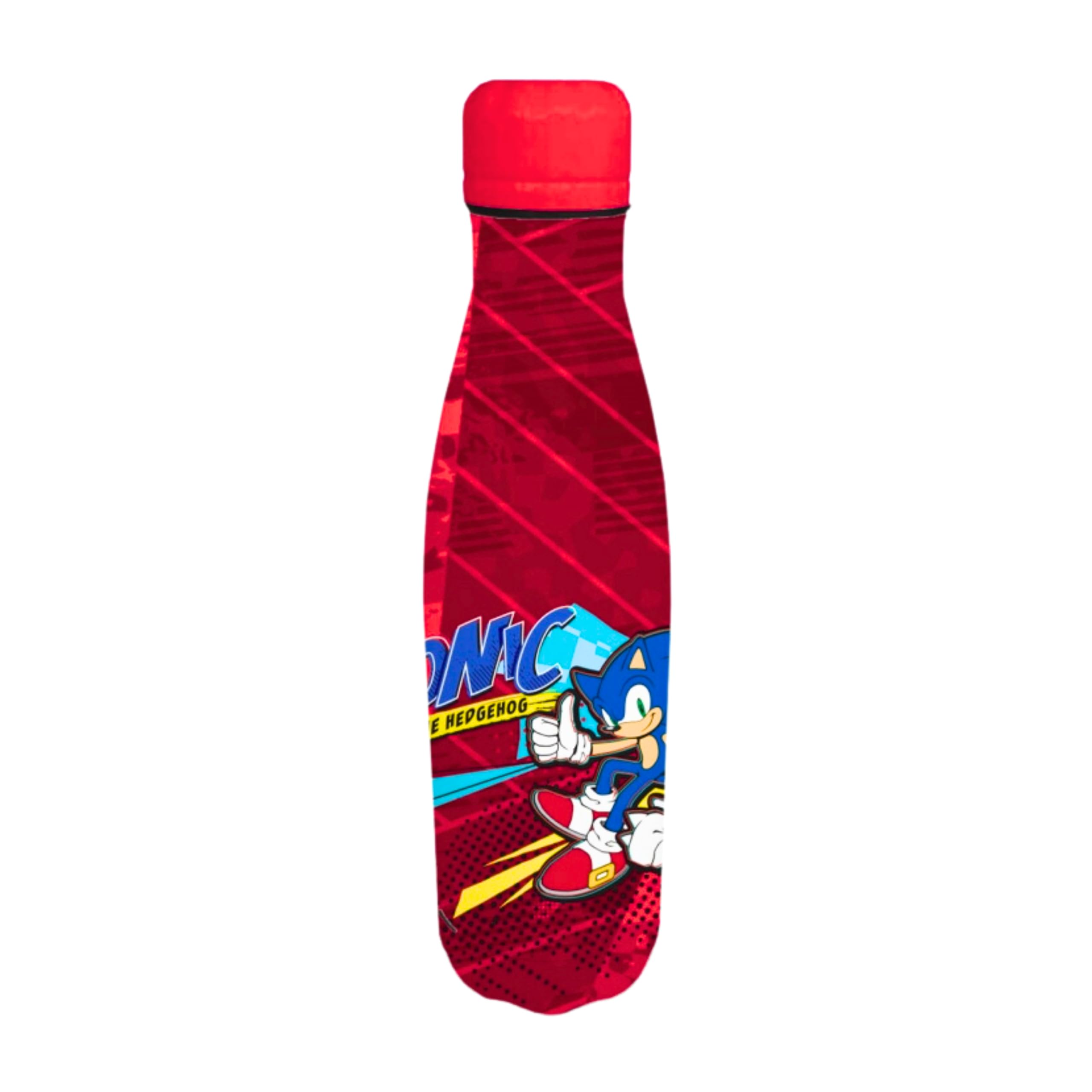 Gourde Sonic the Hedgehog en acier inoxydable 500 ml rouge pour enfant