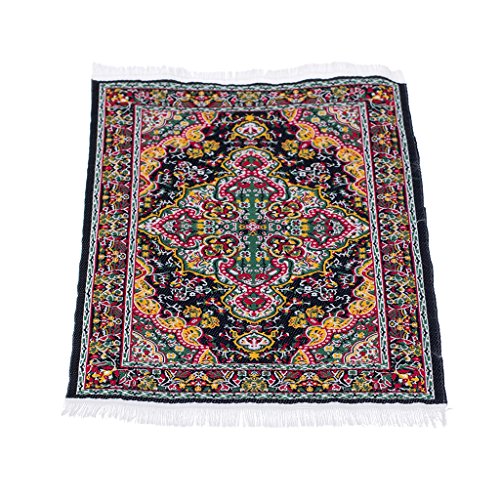 Perfeclan ミニチュア 家具 敷物 カーペット 織ラグ 織りじゅうたん ドールハウス 人形の家 装飾 全5パタン - #1 Perfeclan ミニチュア 家具 敷物 カーペット 織ラグ 織りじゅうたん ドールハウス 人形の家 装飾 全5パタン - #1