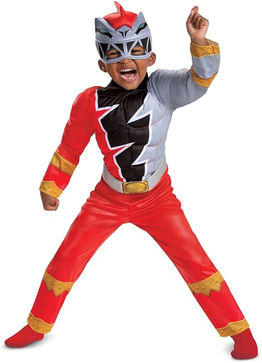 Disguise Officiel Deguisement Power Ranger Enfant Bébé Rouge Costume Power Rangers Enfant