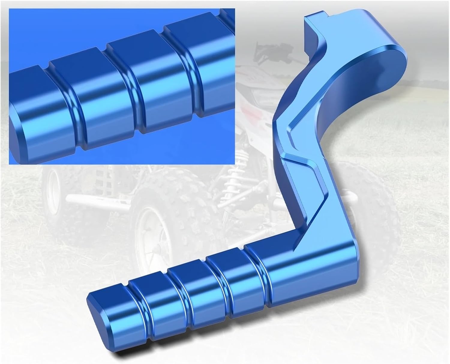 Kick Start Lever Kick Starter Extend Lever Kicker Start Pedal ATV for 200 YS200 1988-2006 Anti-Slip Aluminum Accessories