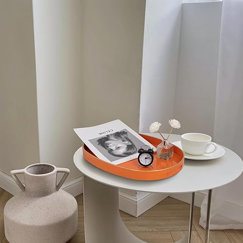 Miniatura 147 de MAONAME Bandeja decorativa, bandeja negra con asas, bandejas de mesa auxiliar, bandejas cuadradas de plástico para otomana, baño, cocina, 13 x 13 x