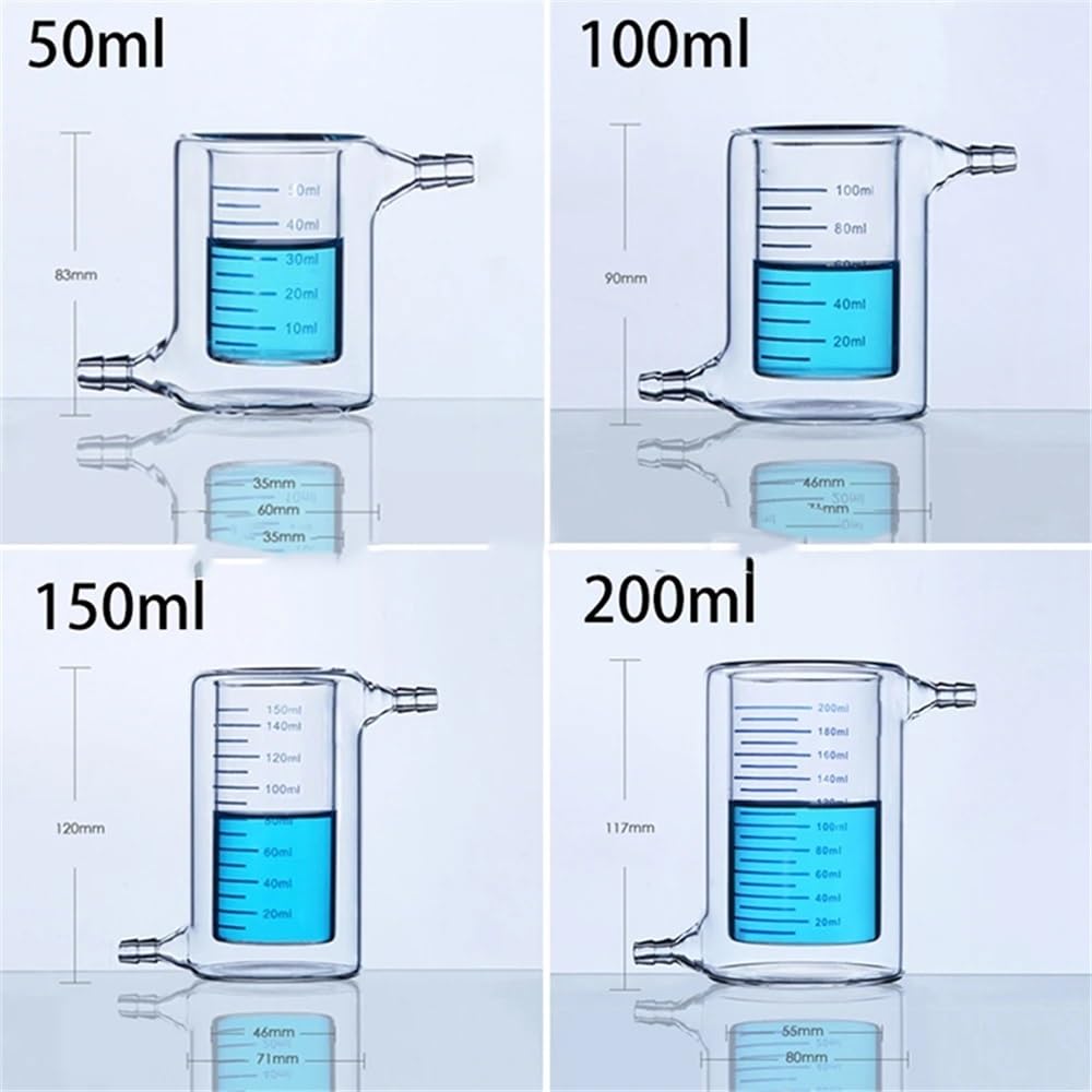 Zlewka laboratoryjna ze szkła borokrzemowego, Lab Glass Jacket Beaker 50-1000ml(50ml)
