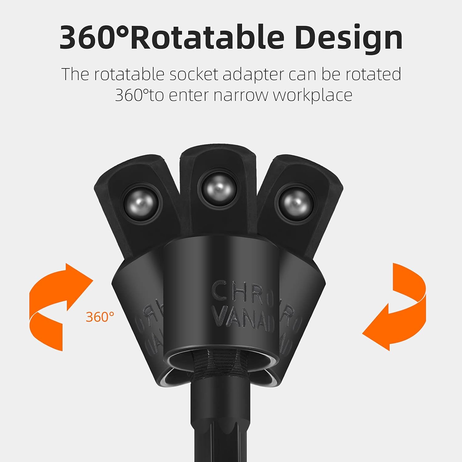 7 Pieces Power Drill Sockets Adapter Extension Set 3 Pieces Hex Shanks Socket Adapters, 3 Pieces 360 Degree Rotatable Power Drill Adapters, 105 Degree Angle Screwdriver Drill Bit - - 