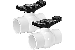 1 1/2 inch Pool Valve - Slip PVC Ball Valve with Feamle...