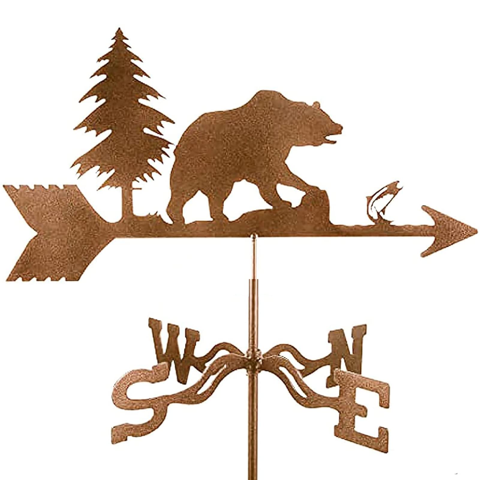 TAXXII Animal Metal Wind Vane For Yard Roof Decoration Weathervane Outdoor Direction Indicators for Farm Garden Gazebo