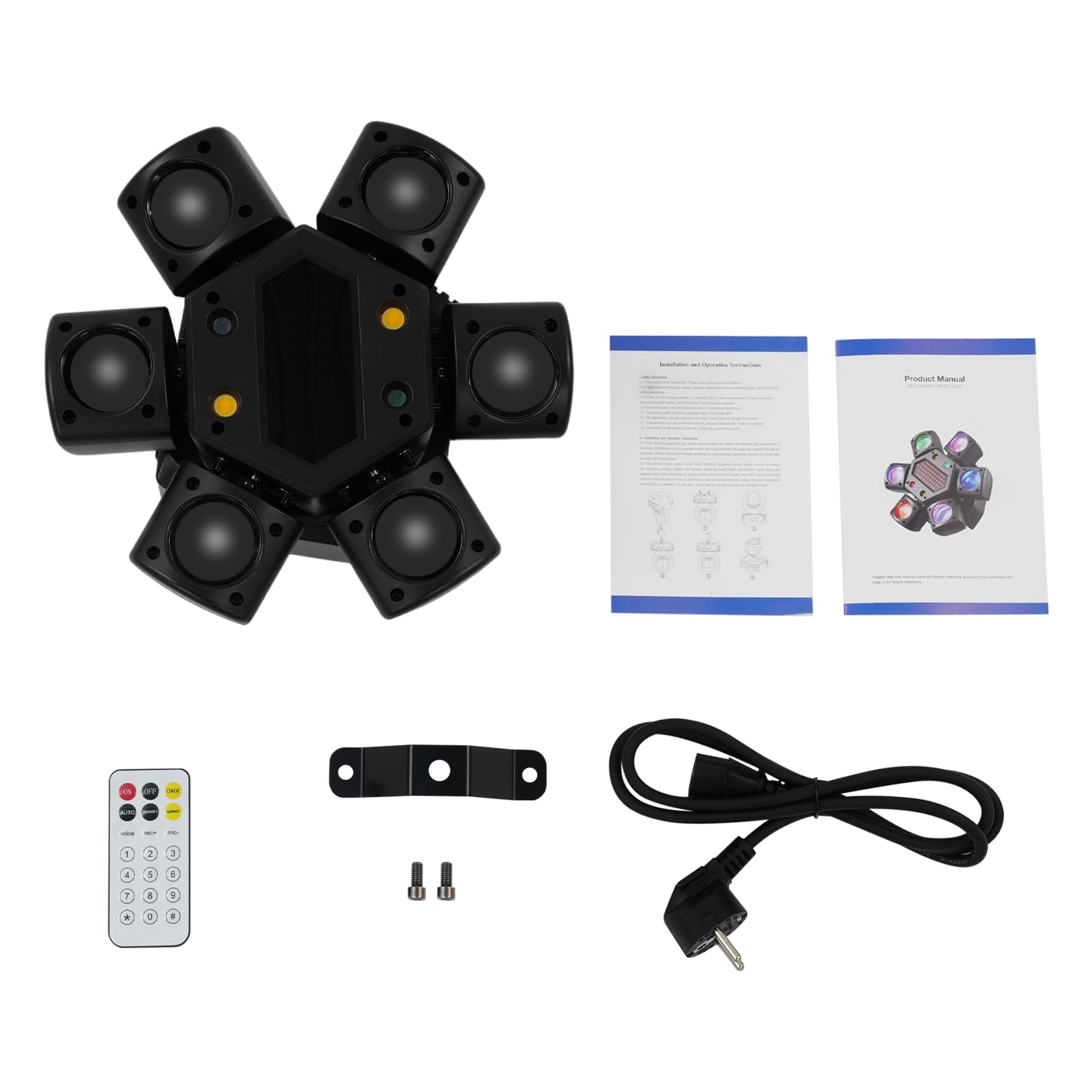 Moving Head - Foco de escenario (80 W, DMX, 6 brazos, IP20)