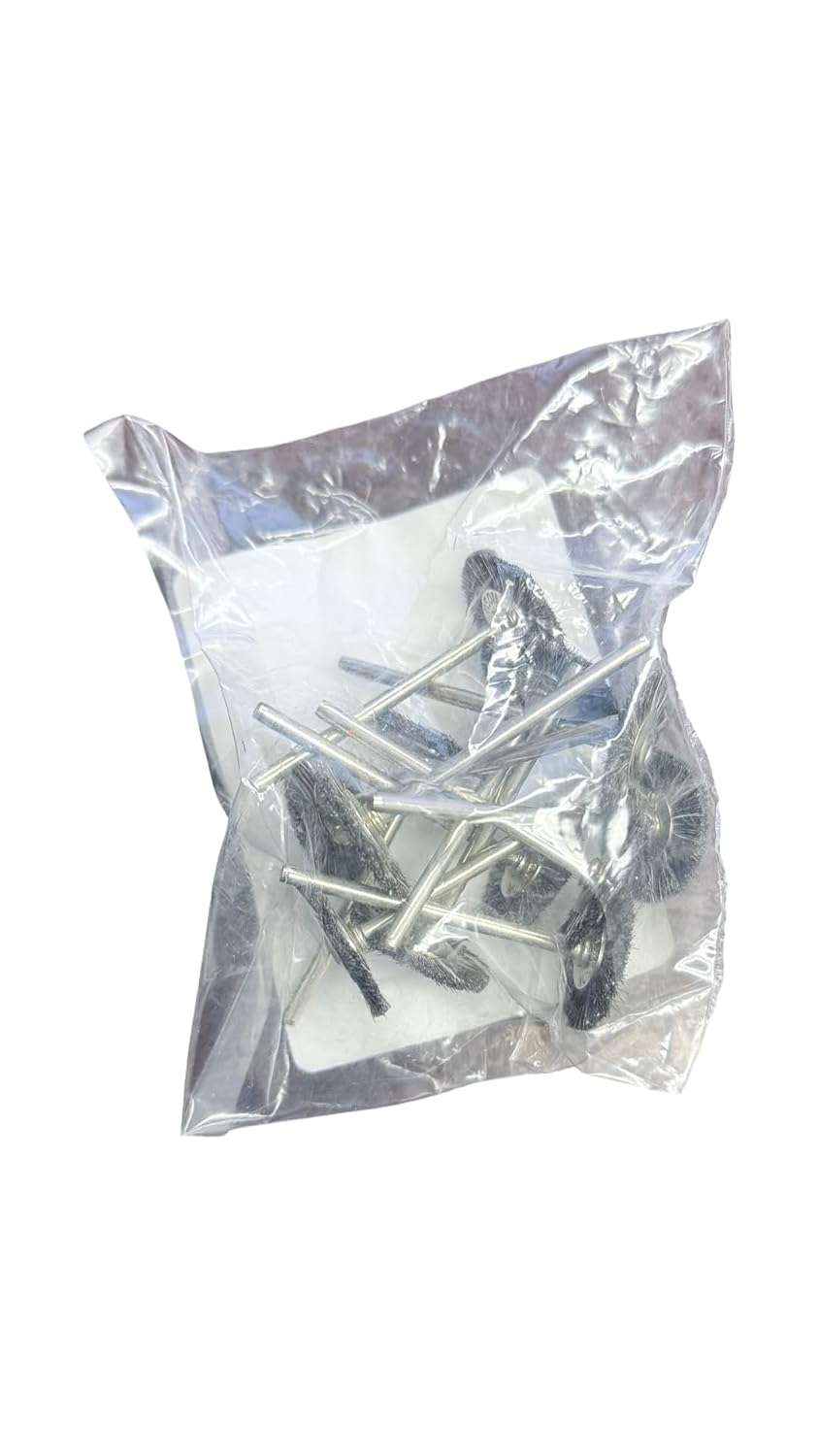 Pack of 12: #12, Soft, Dental Lab Bristle Soft Brushes Mounted No.12 (06144)