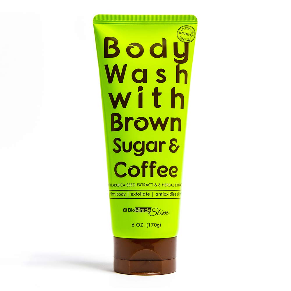 BioMiracleCoffee and Brown Sugar Body Wash Gel, Moisturizing Body Wash, Shower Gel, Rich Antioxidant Boost, Stimulates Firmer and healthier Skin