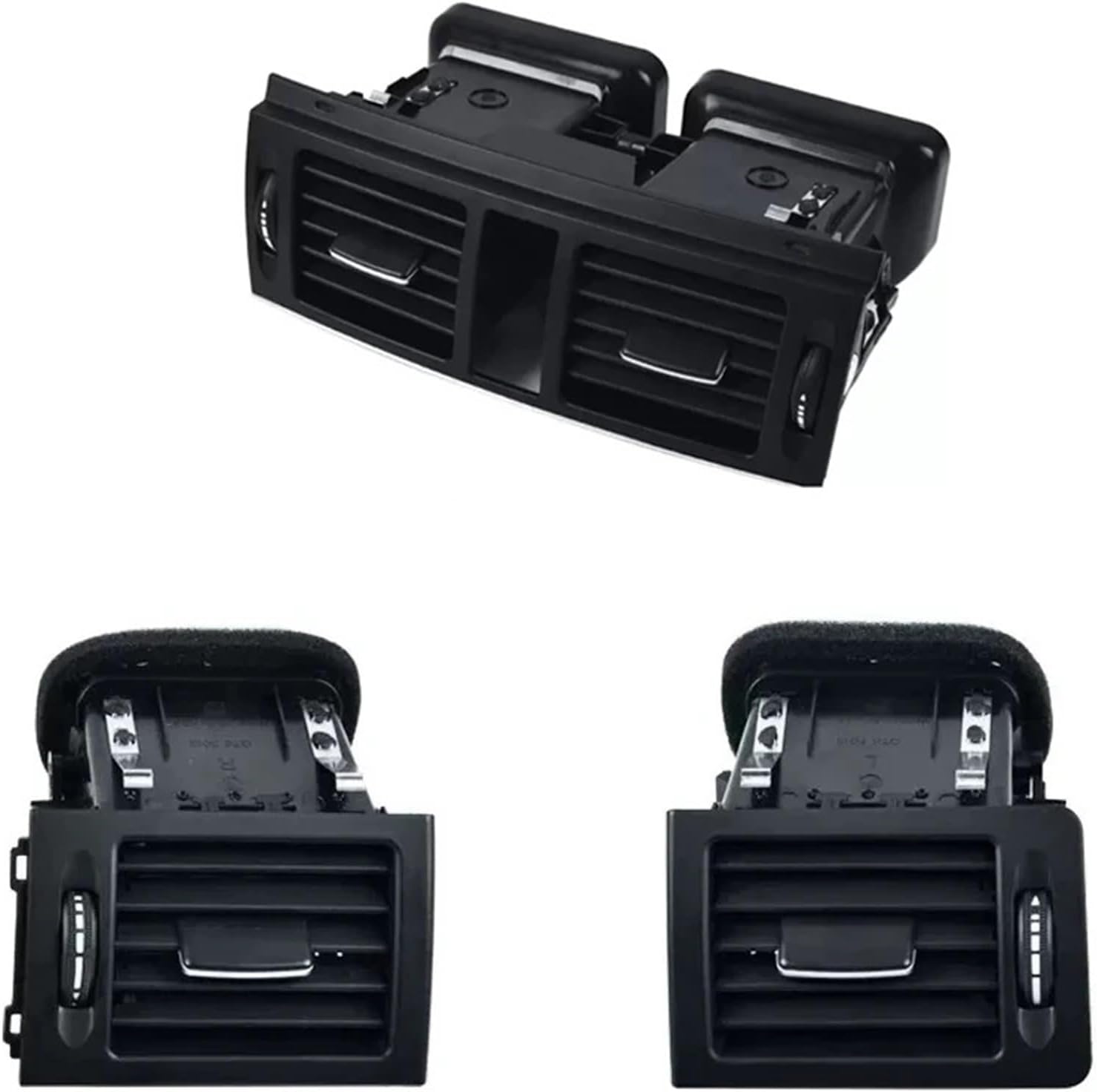 LHD Front Dash Air Conditioning AC Vent Grill Outlet Assembly Compatible with Mercedes Benz C Class W204 C180 C200 C220 C230 C260 C300(3pcs-Type B)
