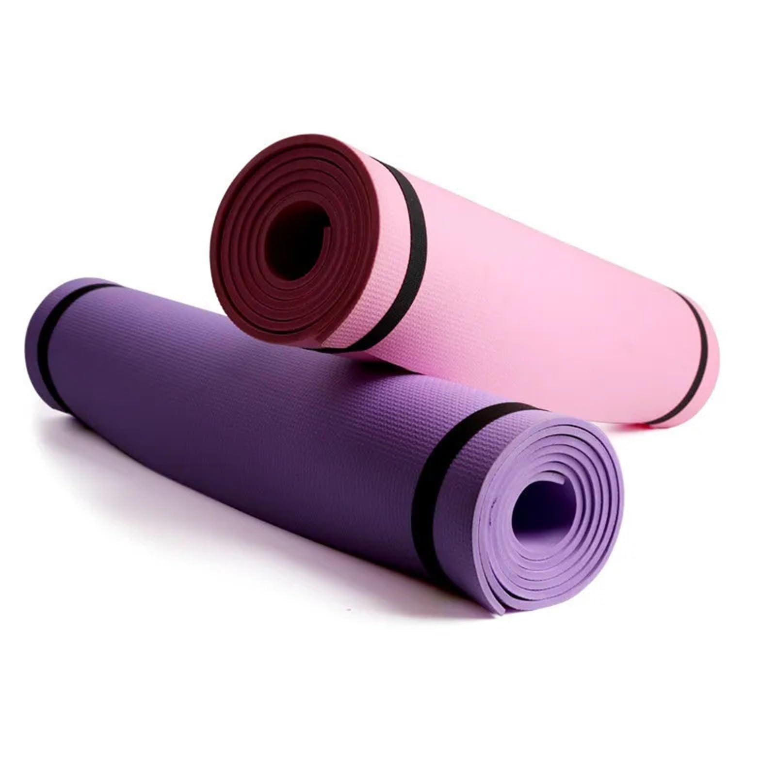 Esterilla de yoga gruesa antideslizante para pilates, entrenamiento, fitness, ejercicio, gimnasio, hogar, antideslizante, para interiores, pilates, estiramiento, gimnasia, gimnasio y campamento