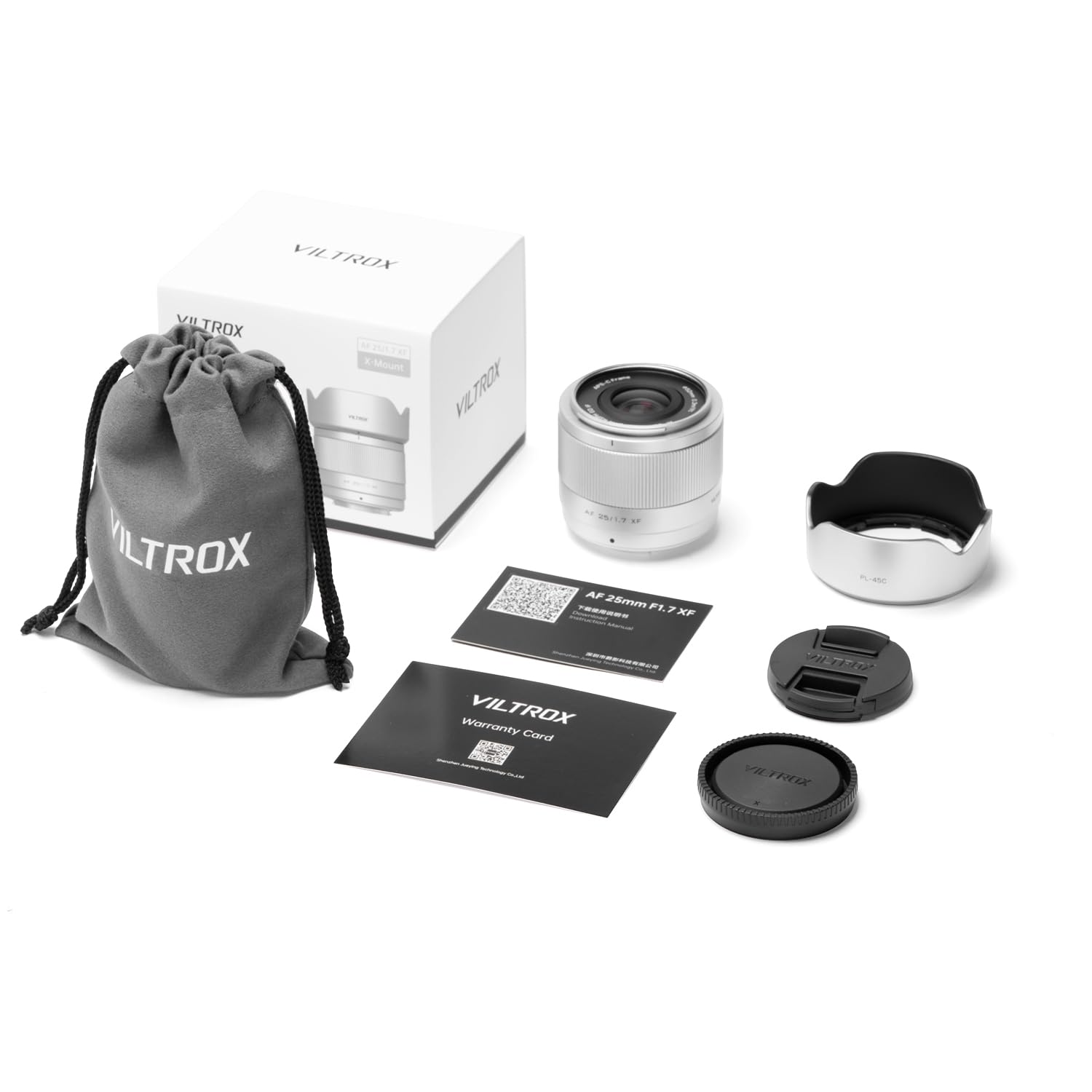 VILTROX AF 25 mm F1.7 Fuji X Air APS-C - Obiettivo con messa a fuoco | Obiettivo leggero AF con messa a fuoco automatica con grande apertura, ottica di alta qualità, compatibile con fotocamere