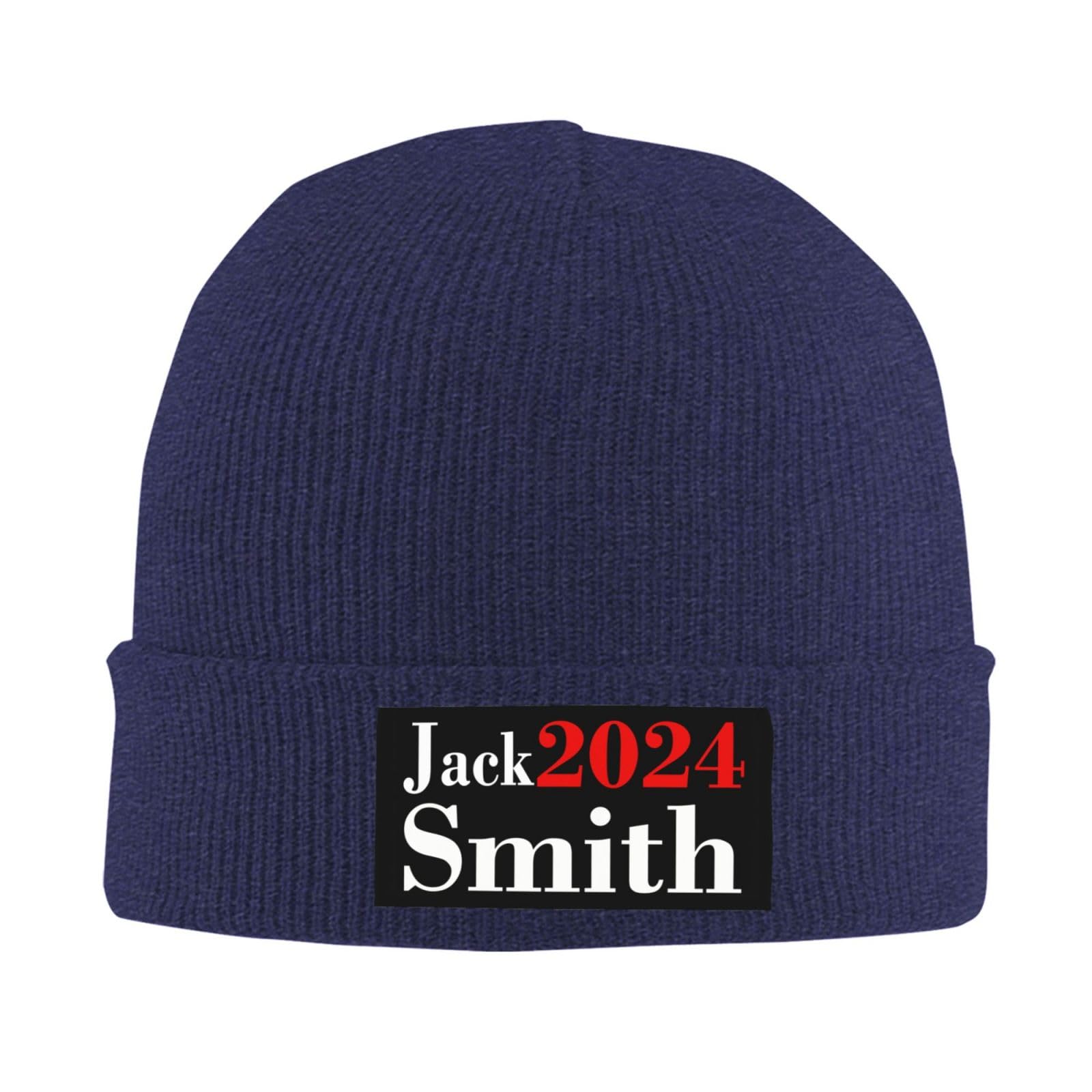 Jack-Smith for President Jack-Smith 2024 Black Beanie Watch Hat Roll-up Edge Skullcap Fisherman Beanie for Men Women