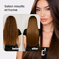 Vista 2 de I Belli Capelli Torrano - Kit de queratina para alisar el cabello en 1 paso (16.9 fl oz) + máscara de aceite de argán (8.82 oz)-Nanoplastia Keratina