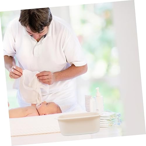 Miniatura 5 de Lavabo portátil para cambiador, bañera de agua gruesa para una fácil limpieza, diseño ligero de ahorro de espacio para baño y cambios de pañales,