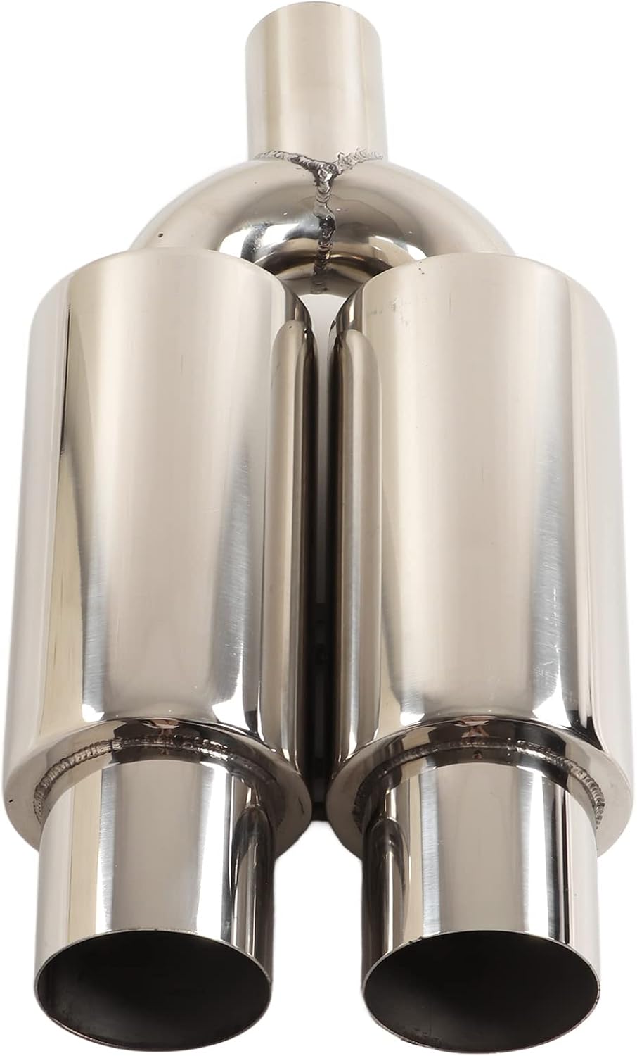 Dual Exhaust Resonator, Stainless Steel Exhaust Resonator, 51mm/2in